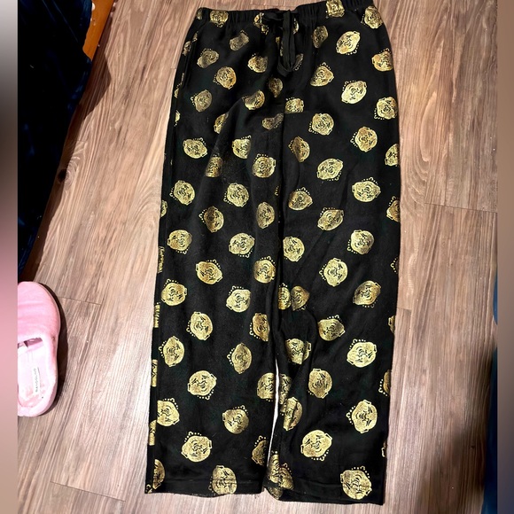 XL True Religion SOFT sweat pants, newishcondition black with gold Buddah heads - Picture 1 of 5